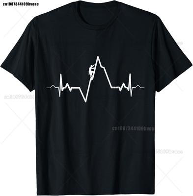 Climbing TShirt Heartbeat Rock Mountain Bouldering Gift TShirt