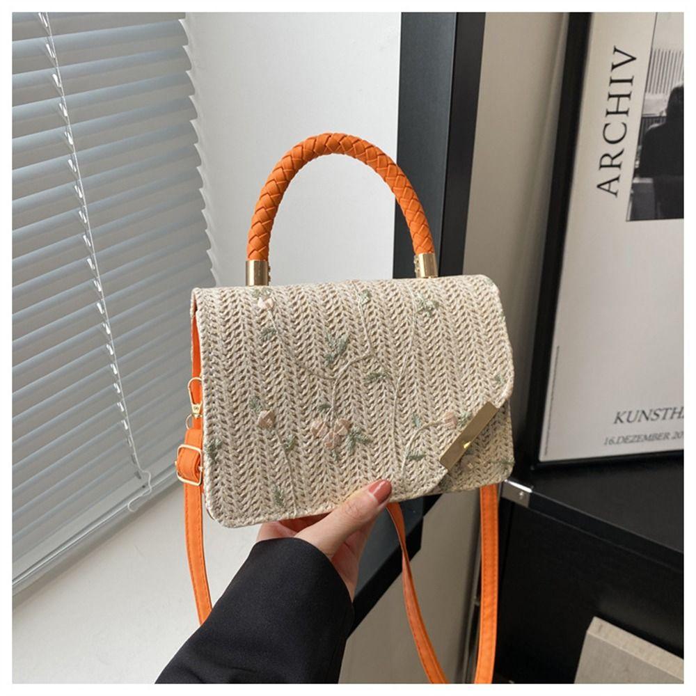 Mode Rattan Strohtasche Große Kapazität Handgefertigte Flecht-Handtaschen Böhmische Schulter-Umhängetasche für Damen Mädchen