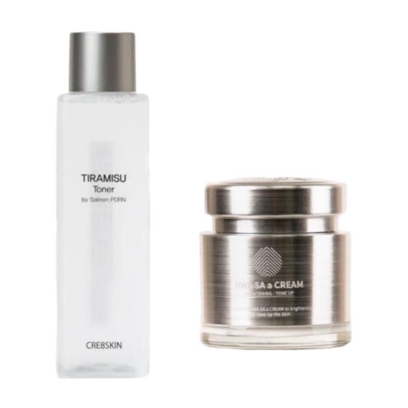 

CRE8SKIN PDRN Vital Skin Care 2-Piece Set (Salmon Toner 250ml + Salmon Tone-Up Cream 80g)