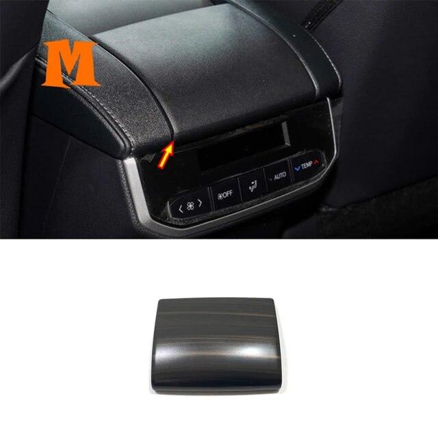 Wood Grain  2022 Interior Accessories For Toyota Highlander Car Gear Shift Panel Water Cup Holder Decor Sticker Cover