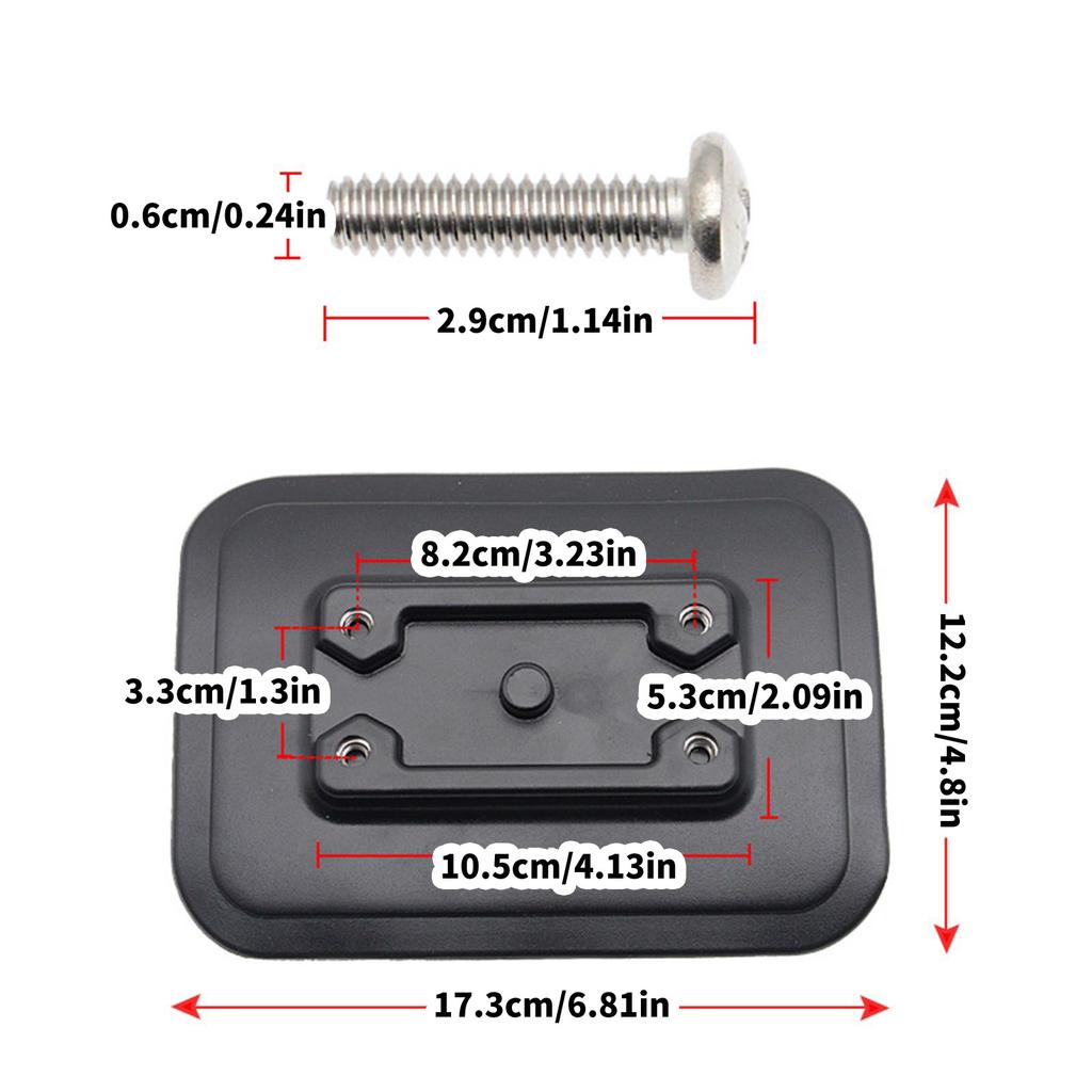 Inflatable Boats Fishing Rod Holder Fixed Base Kayaks Stand Pad Fish Finders Mount for Outdoor Sports Surfing Canoes