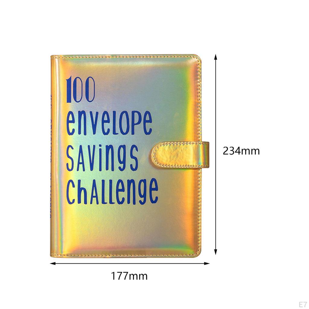100 Umschläge Geldspar-Challenge-Ordner Budget Einfache und unterhaltsame Möglichkeit, 5050 $ zu sparen, Budgetierung