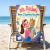 Proof Beach Towel with a Ms. Rachel Pattern - Soft,absorbent,quick-drying,machine Washable - Perfect for Swimming,camping,bathing