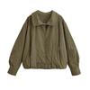 Women's European and American Buckle Pilot Jacket
