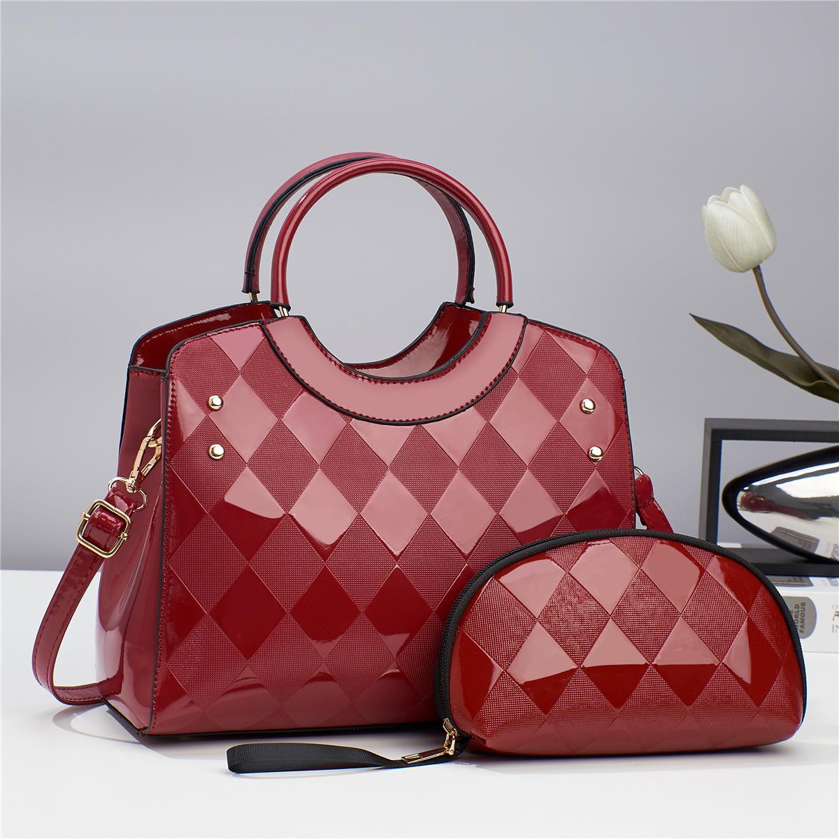 

Роскошная женская сумка большой вместимости из блестящей кожи, женские сумки и кошельки, модная женская сумка-мессенджер через плечо, женские сумки-тоут