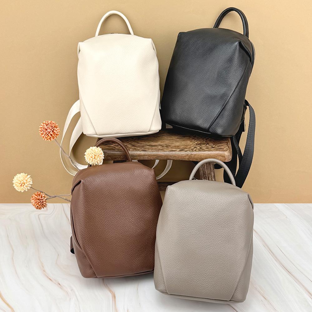 Escallia DKES_8583 Womens Leather Mini Backpack Color Backpack