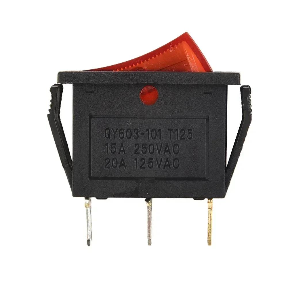 For Household Appliances Rocker Switch Tools High Quality ON-OFF 3Pin Plastic 2nd Gear Rocker Switch Slim Type