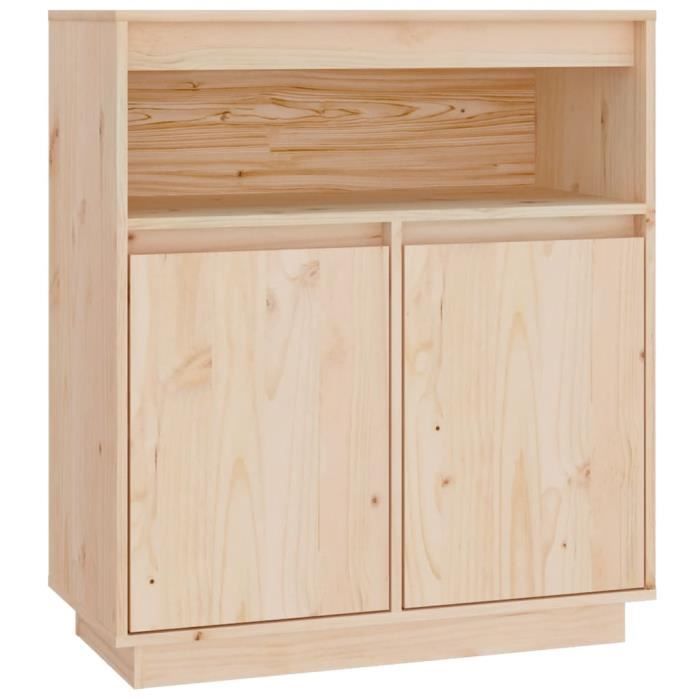 814384 vidaXL Buffet 70x34x80 cm Bois massif de pin