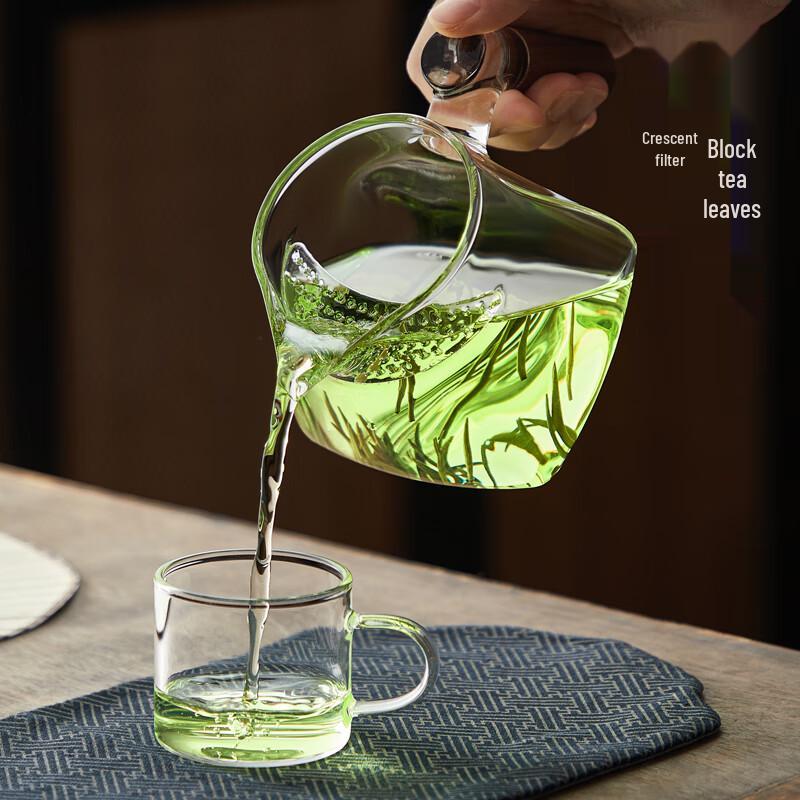 High Borosilicate Glass Teapot with Crescent Filter