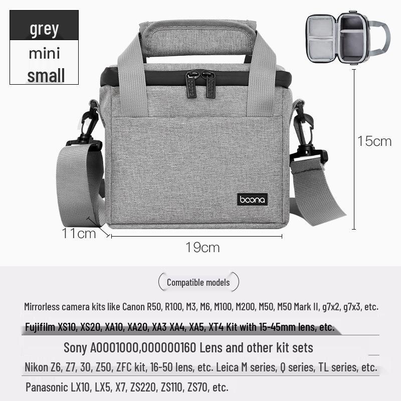 Camera Shoulder Bag for DSLR & Mirrorless - Suitable for Canon, Nikon, Sony