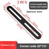 Black Stainless Steel Adjustable Angle Code Long Hole Activity 90 ° Right Angle Furniture Fixer L-shaped Shelf Bracket Connector