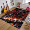 Dark Angel with Fiery Wings Patterned Carpet, Non Slip Mat Suitable for Living Room and Bedroom Sofas