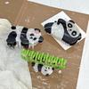 Okouzlující panda kreslená spona do vlasů - Vysoce kvalitní žraločí spona pro updo pro dívky