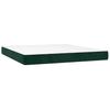 Box Spring Bed with Mattress Dark Green 160 x 200 cm Velvet