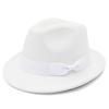 Autumn and winter fashion versatile top hat hot British style jazz hat retro wool felt gentleman's hat