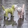 Popular Dog Raincoat Small And Medium-sized Dog Rainy Day Outdoor Clothes Teddy All Inclusive Waterproof Four Legged Clothes