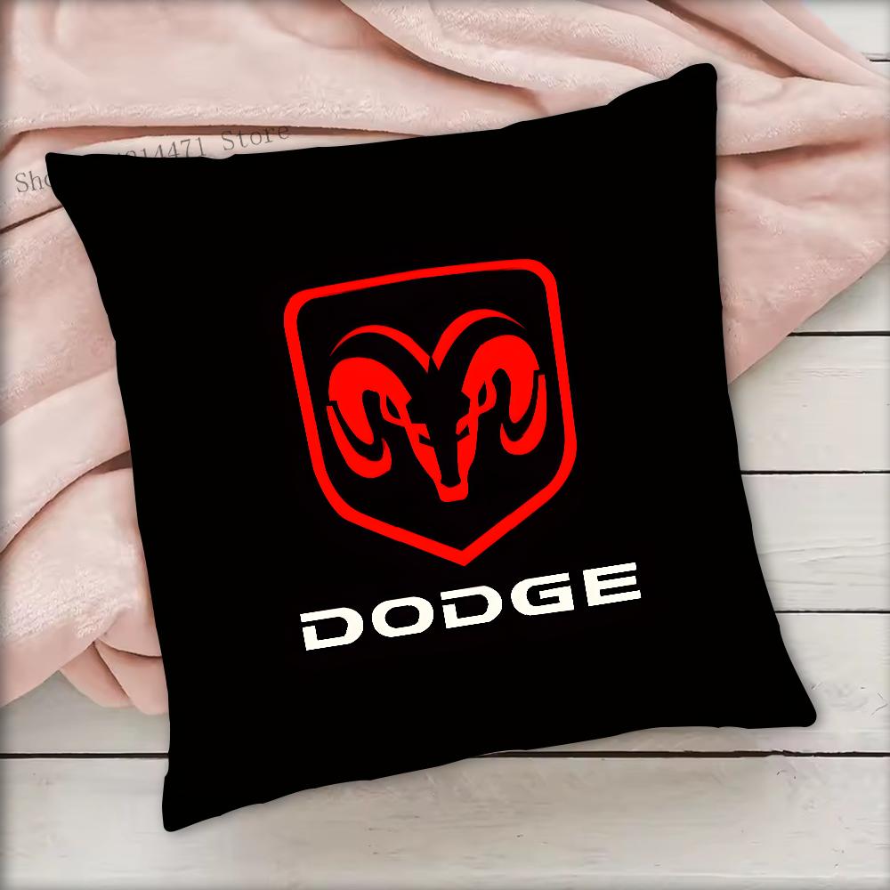 

Fashion Brand D-DODGE Pillow Case Square Bedroom Sofa Leisure Comfort Cushion Car Living Room Home Decoration 16x16Inch