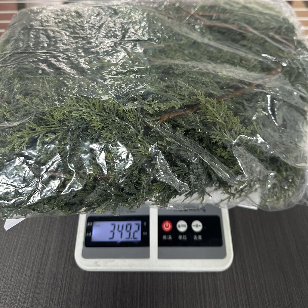 Artificial Simulation Christmas Leaf Cane Soft Feel Needle Vine Door Head Decoration Wall Hanging