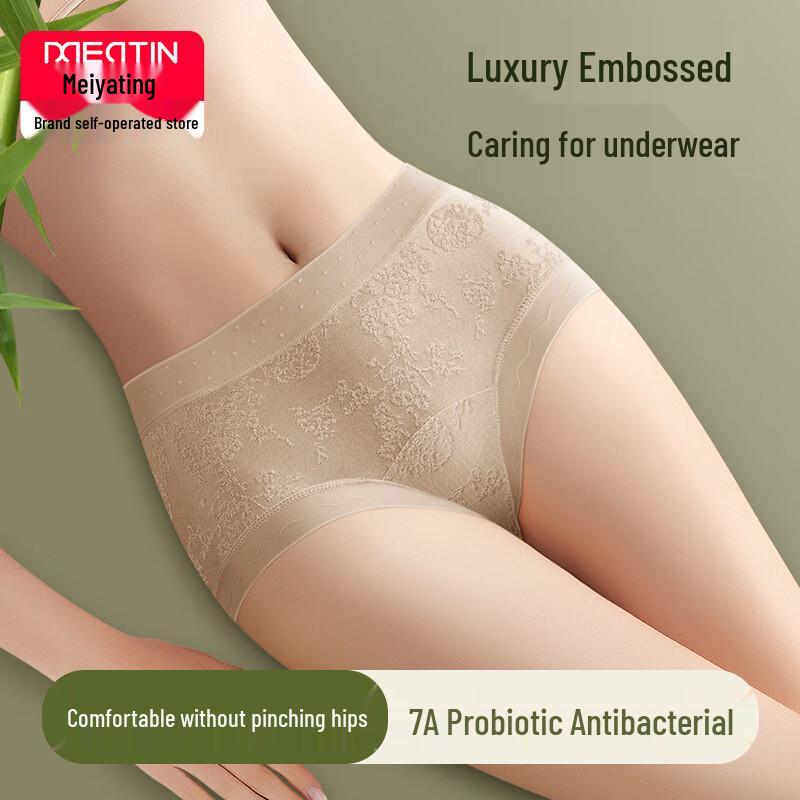 

Женские бесшовные трусы-слипы из ледяного шелка с контролем живота и антибактериальным эффектом XL