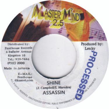 

7inch Record ASSASSIN - Shine NONE Master Mind 2.5 2000 Jamaica Reggae, Ska & Dub Used