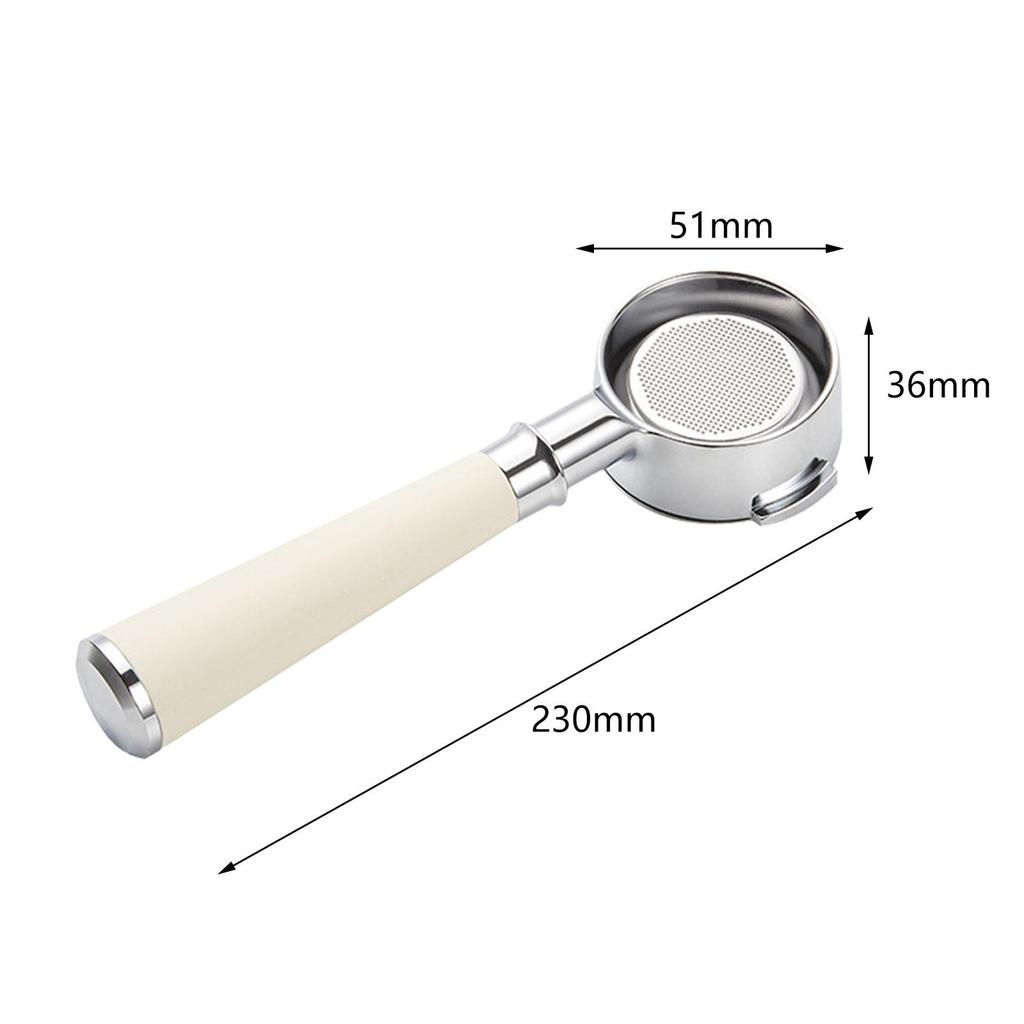 Bottomless Portafilter 51mm Coffee Extraction Accessory for Beginner Kitchen