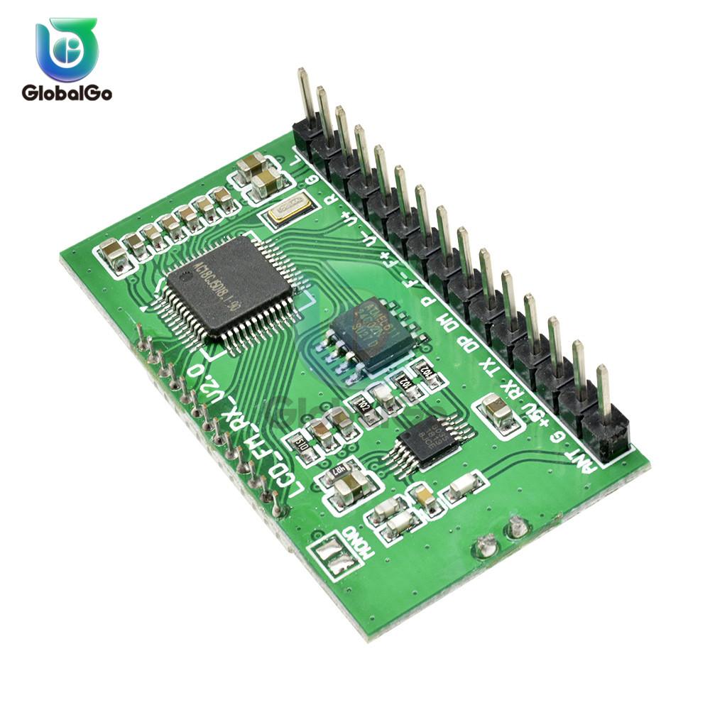 87-108MHZ LCD Digital FM Radio Transmitter Receiver Module Wireless Microphone Stereo Board Digital Noise Reduction