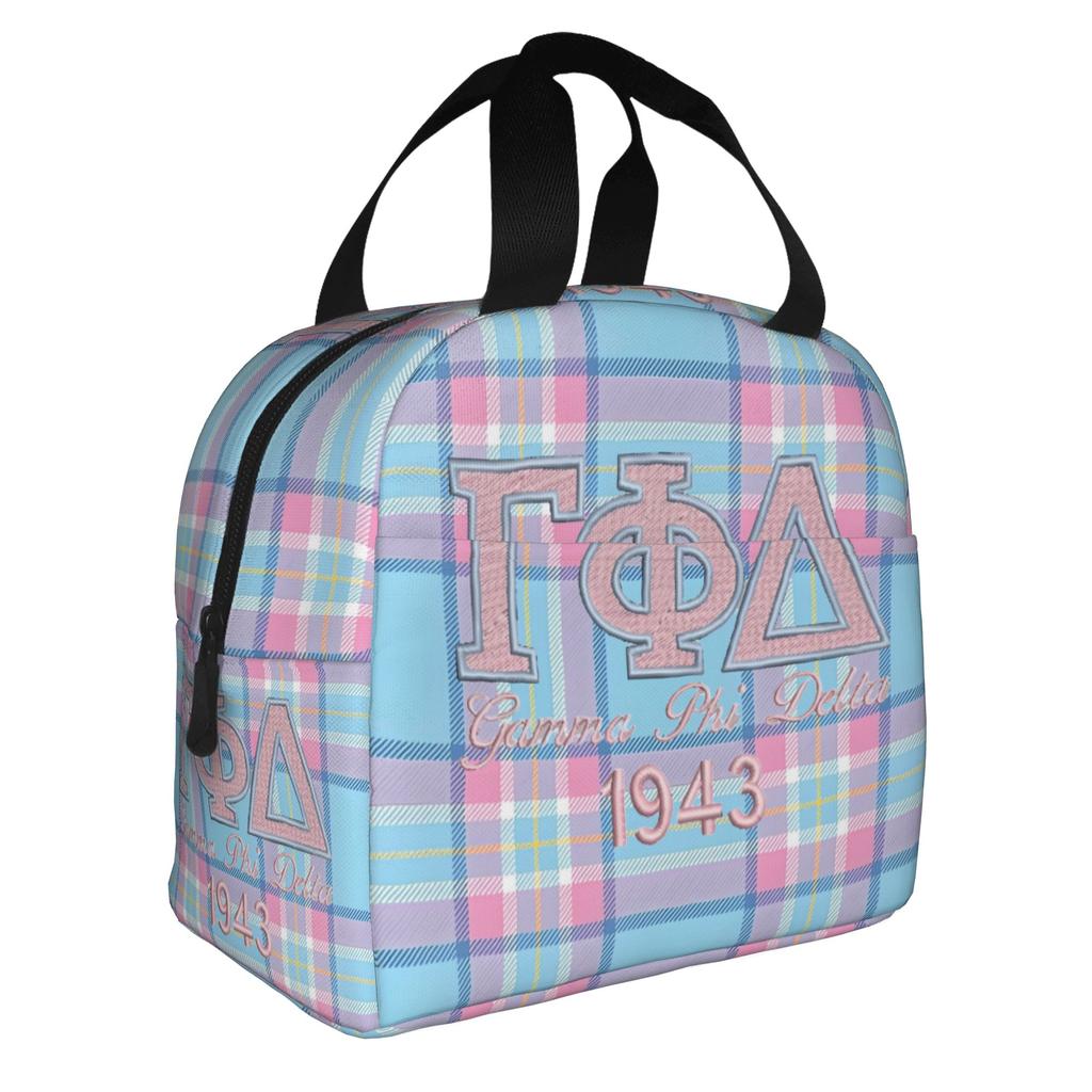 Gamma Phi Delta  Insulated Lunch Bags for Women African American Sorority  Resuable Cooler Thermal Bento Box School