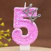 Diamond Number Candle Crown Creative Decoration Birthday Cake Candle Creative Handmade Diy