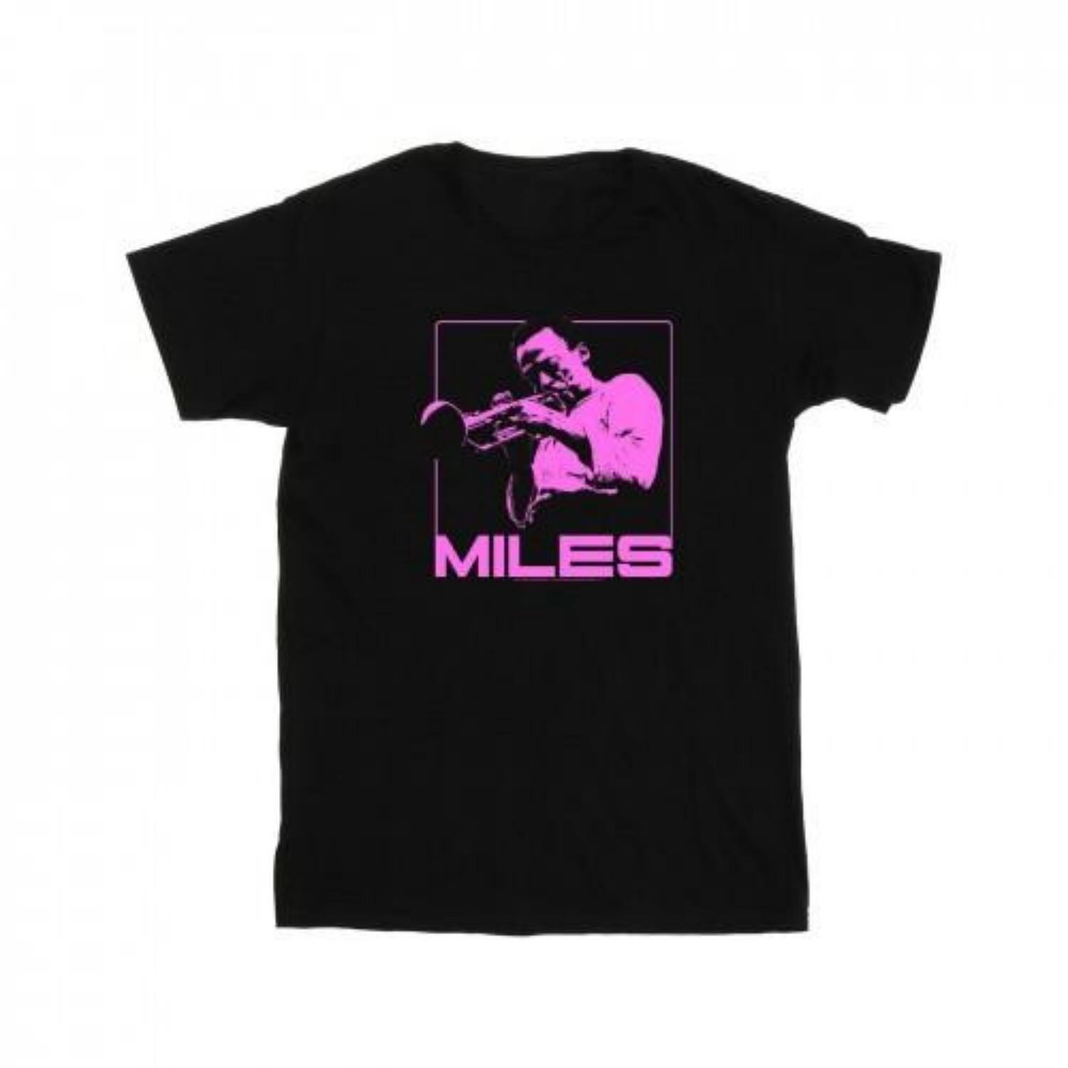 

Miles Davis Mens Pink Square T-Shirt S чёрный