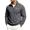 Men's Fleece Zip Up Sweatshirt Stand Collar Heavyweight Outdoor Casual Jacket