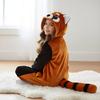 Pajama Onesie Kigurumi Costume Outfit Red Panda Children 95 - 105Cm