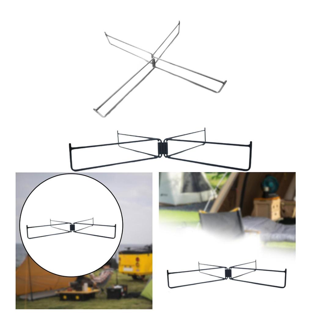 Foldable Cooler Stand Strong Load Bearing Multifunctional Foldable Stand Rack for Household Cooking Fishing Hiking Barbecue