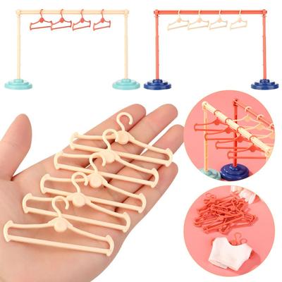 Gift 1/6 1/8 1/12 Dolls Doll Accessories Dollhouse Furniture Clothes Rack Garment Organizer Hangers