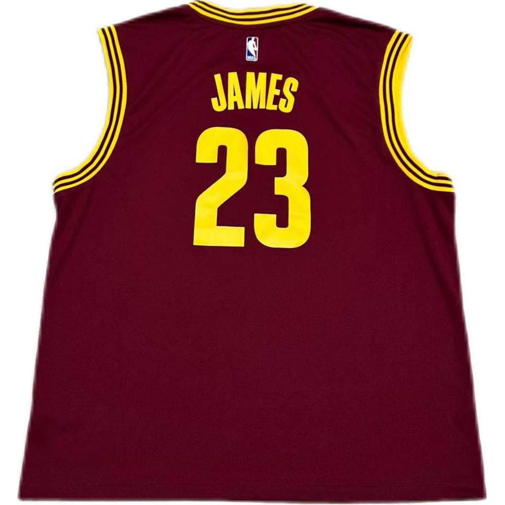 Adidas X NBA Collaboration Cleveland Cavaliers James 23 REP Print Pullover Round Neck Comfortable Basketball Jersey Unisex jersey 7818A-327-AEB2581