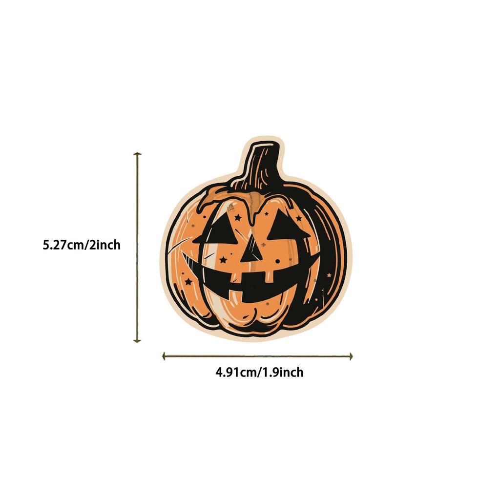 50/100PCS Retro Halloween Graffiti Stickers Party Decoration Guitar Notebook Luggage DIY Waterproof Stationery Stickers