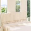 New Style All-Season Cotton-Linen Bedside Skirt Cover - Non-Slip, Luxurious & Light