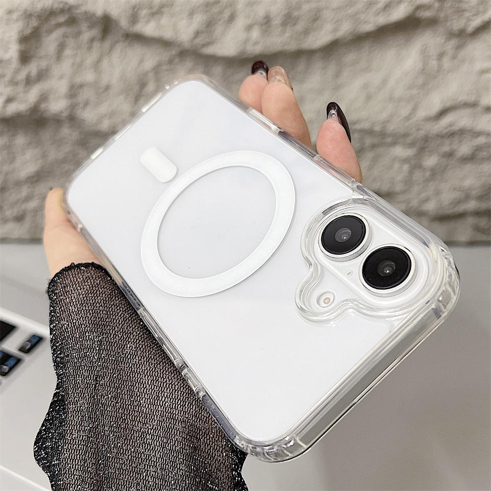 Clear Magnetic Case for iPhone 16 Pro Max Case for Iphone 11   14 15Pro Max Plus MagSafe Wireless Charging Transparent Cover