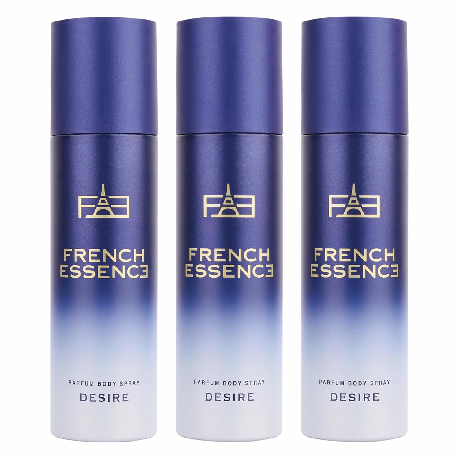 

French Essence Desire Parfum Body Spray For Men Pack Of 3 X 120ml - 4.05 Fl.oz. Each M чистий