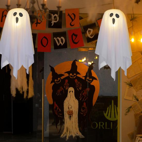 Yousheng LED Halloween Hanging Ghost Decoration Horror Light-up Flying Cloth Ghost for Outdoor Porch Tree Patio Yard Front Door Decor