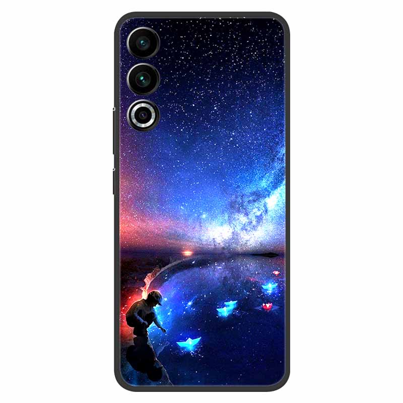 For Meizu 20 Case 6.55" Capa Silicone Painted Soft Black Cover for Meizu 20 2023 Covers Para Meizu20 Coque TPU Protective Shells