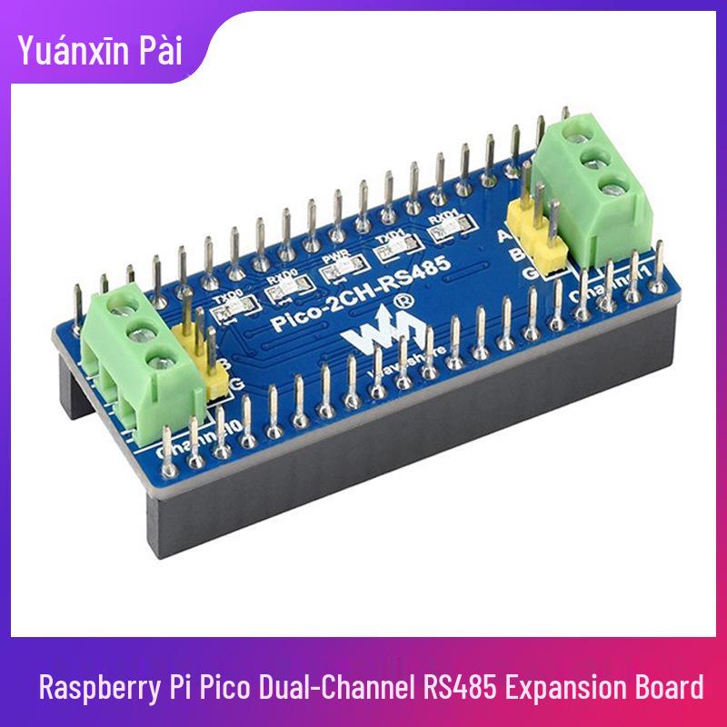 Raspberry Pi Pico RS485 Dual-Channel Exp. Board with P3485 Chip for UART Comm. 3.3V MicroPython