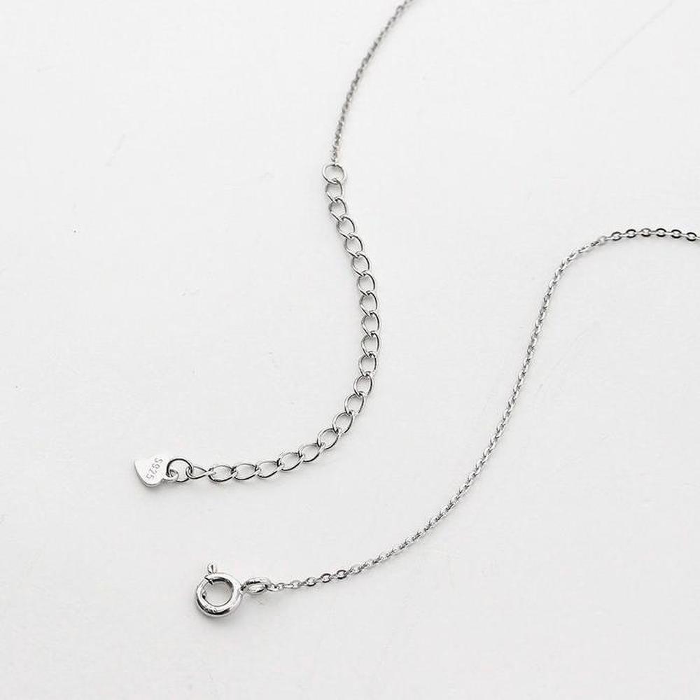 [Onoma] Onm Ripple Heart Silver Necklace Platinum Plated (33113986)