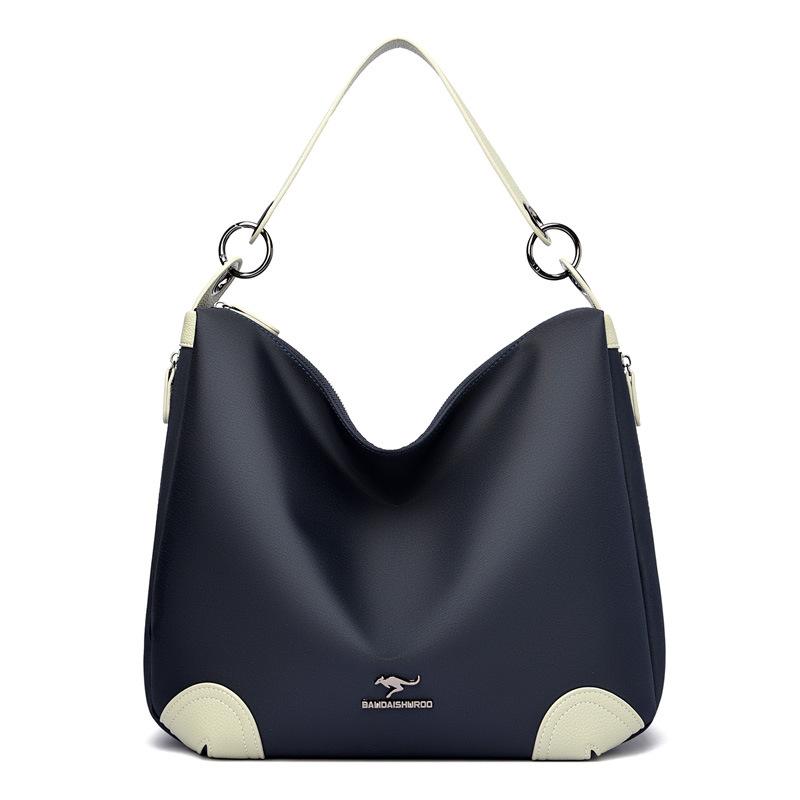 Large Capacity Women's Shoulder Bag Shoulder Strap Chain Armpit Bag Side Zipper Portable Mother Bag Temperament Crossbody Bag