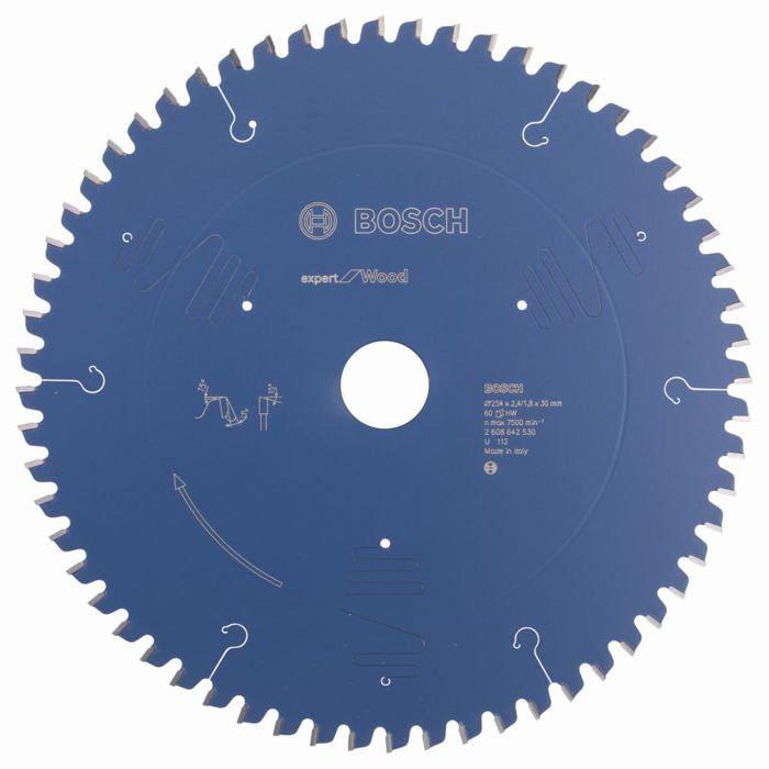 Sirkelsagblad - BOSCH EXPERT - 2608642530 - 254 x 30 x 1,8 mm - 60 tenner - Wolframkarbid