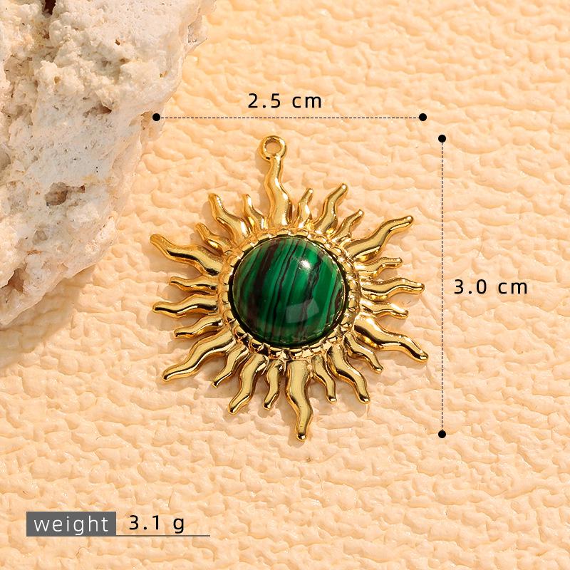 Трансграничная мода: Разноцветный натуральный камень, подвеска-звезда для изготовления украшений своими руками - Серьги, браслеты и ожерелья из нержавеющей стали