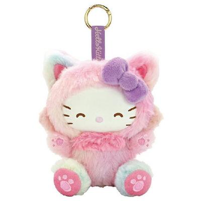 Sanrio Hello Kitty Fine Face Cat Rainbow Mascot Plush