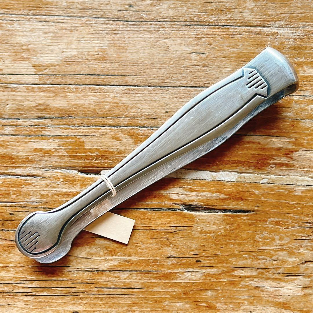 Used B Silver Plated Tongs Art Deco