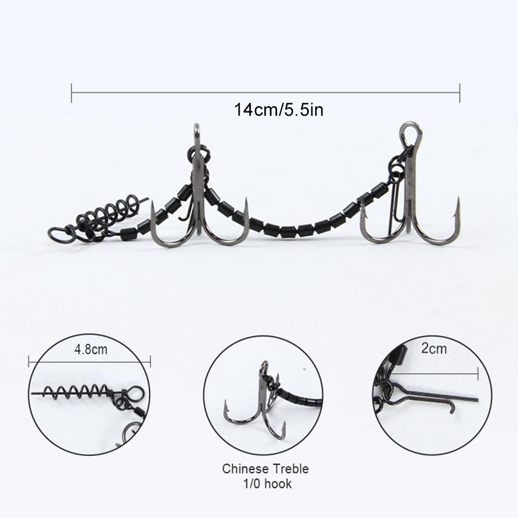 Stainless Steel Soft Lure Security Essential Premium Fishing Platform System Corkscrew Suitable For Popular Spins