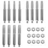 12pcs Practical Hand Crank Chain Grinder Heads Including 4mm 4.8mm 5.5mm For Versatile Use And Easy Installation
