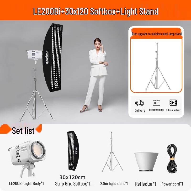 Godox LE200Bi Bi-Color LED Video Light Kit